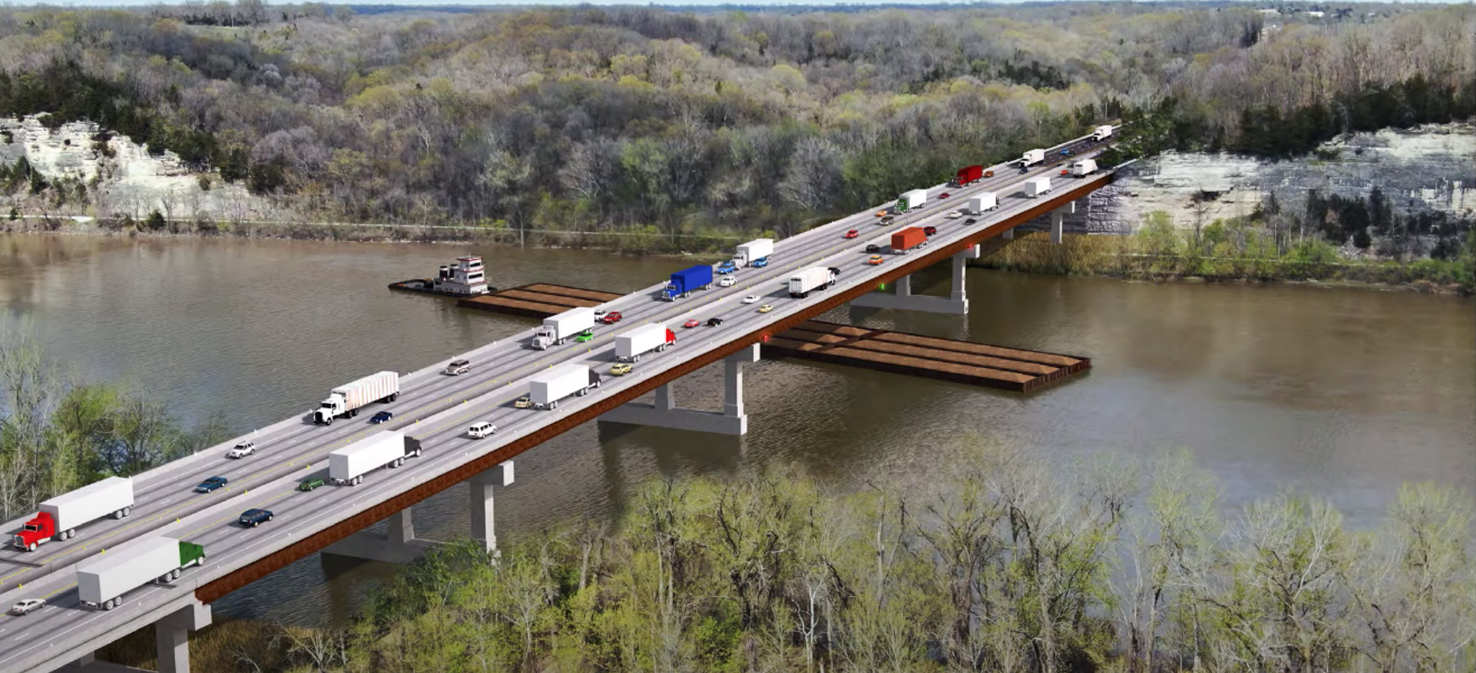 240 million I70 Rocheport bridge project begins, connecting Missouri