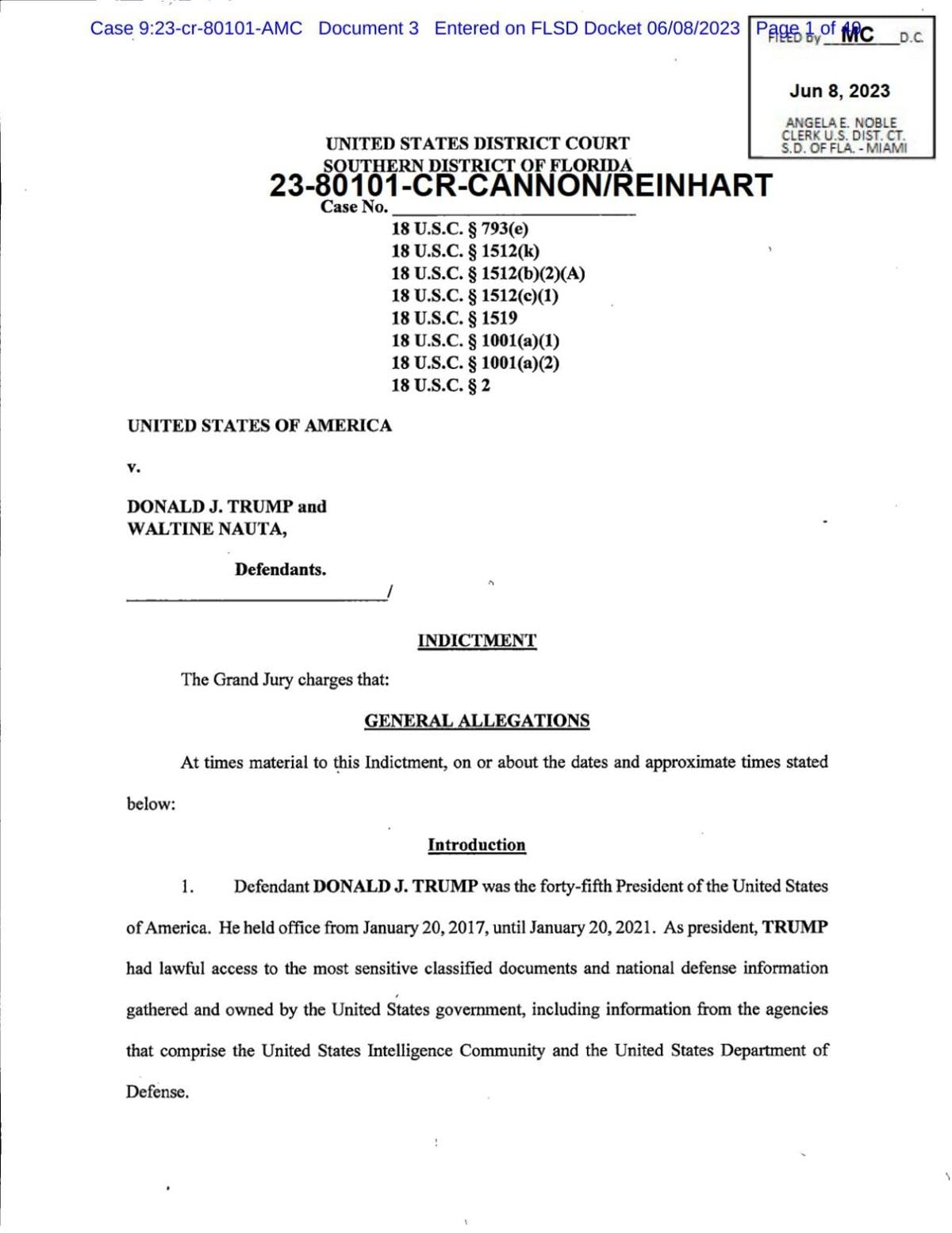 Trump indictment
