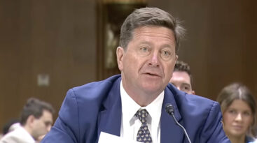 Jay Clayton appears before the Senate Intelligence Committee for his confirmation hearing to be Director of National Intelligence (DNI).